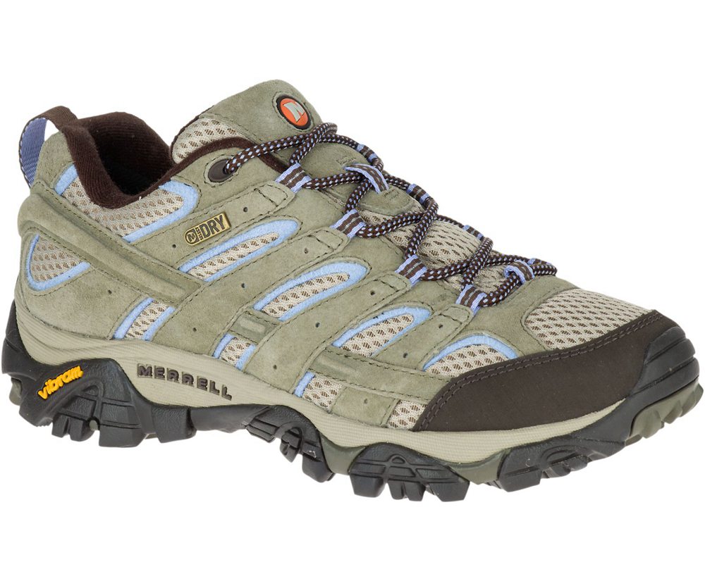 Merrell Vandresko Dame - Moab 2 Waterproof - Olivengrøn - KQN415879